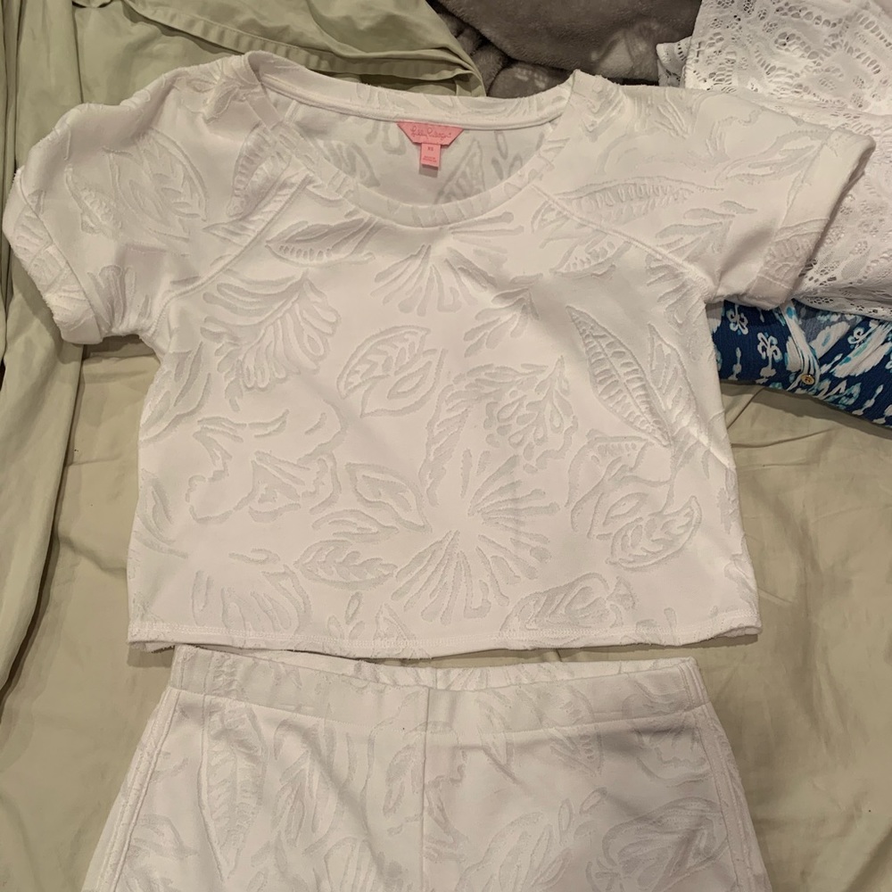 Lilly pulitzer XS White dossie set